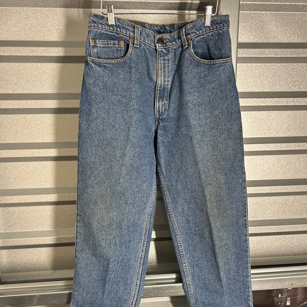 VINTAGE Levis 550 Jeans Mens 36x32 Blue Relaxed Fit Tapered Leg Denim